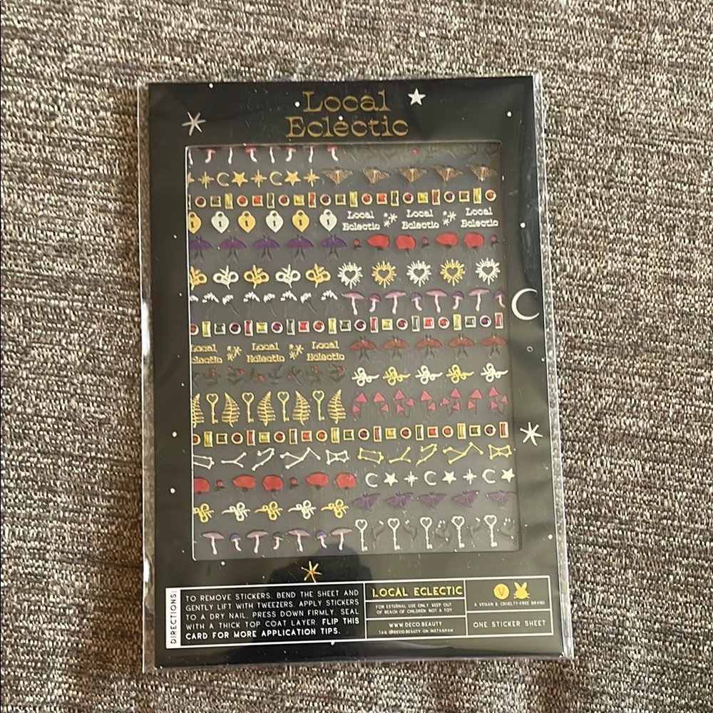Local Eclectic Nail Art Sticker Sheet